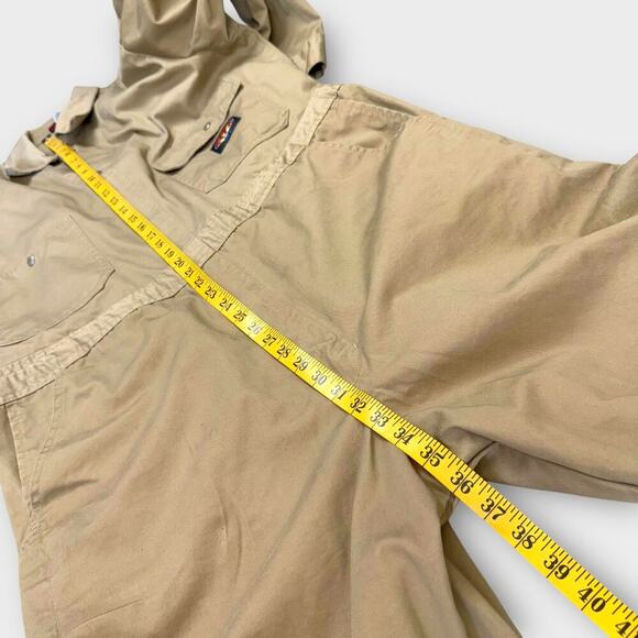 Rasco FR Khaki Flame Resistant Coverall Mens Size 46-R / XL 100% Cotton Unlined - Picture 11 of 16